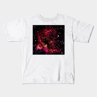 Neon Space Galaxy Kids T-Shirt